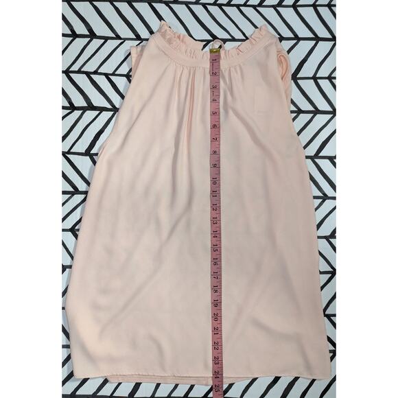 NWT LOFT Light peach  sleeveless blouse - Picture 4 of 5